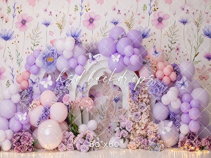 Purple Flutter Cake Smash