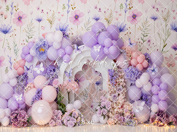 Purple Flutter Cake Smash