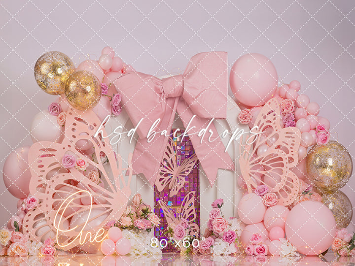 Pretty Pink Wings Cake Smash