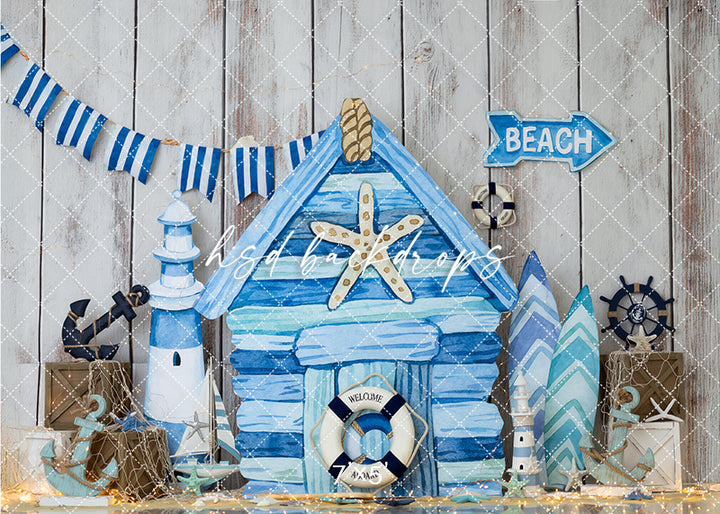 Ahoy, Little Sailor - Cake Smash Backdrop