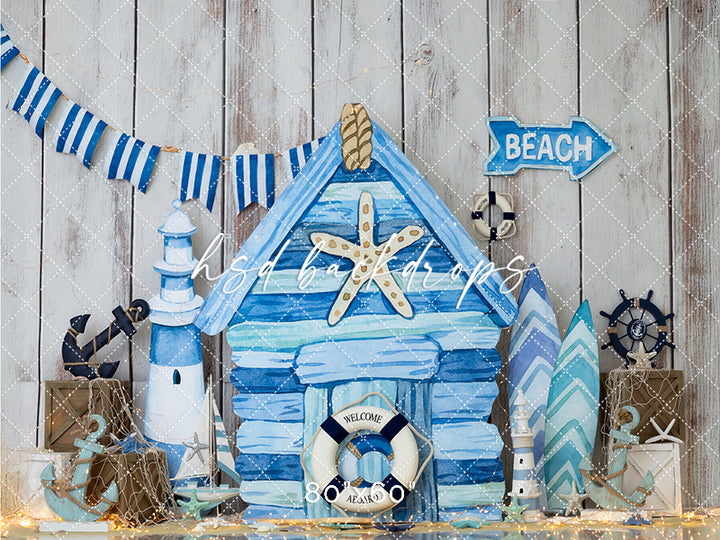 Ahoy, Little Sailor - Cake Smash Backdrop