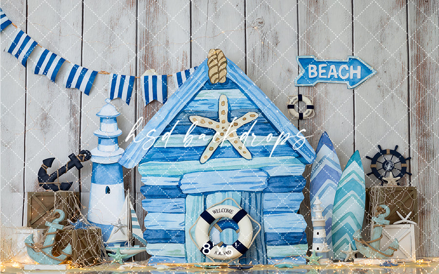 Ahoy, Little Sailor - Cake Smash Backdrop