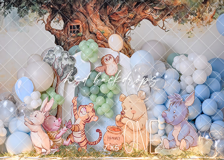 ne in the Hundred Acre – Storybook First Birthday Backdrop
