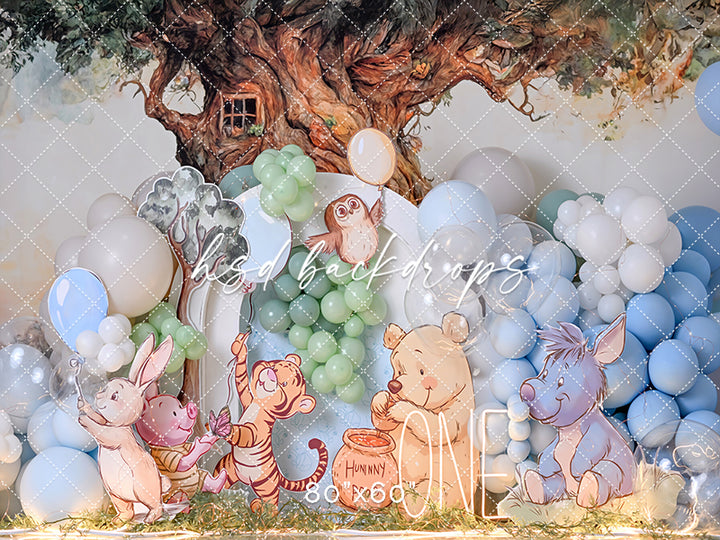 ne in the Hundred Acre – Storybook First Birthday Backdrop
