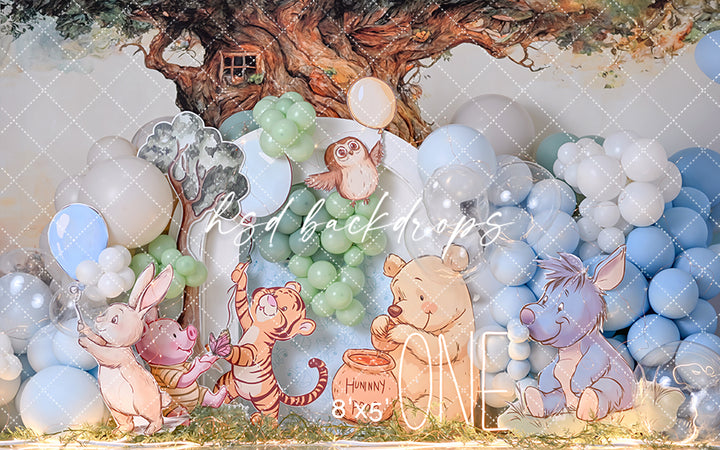 ne in the Hundred Acre – Storybook First Birthday Backdrop