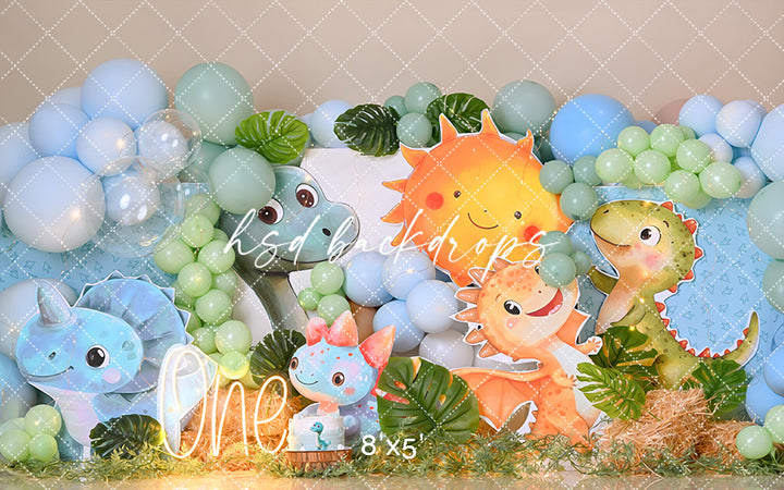 Prehistoric Party Pals – Dinosaur Birthday Backdrop