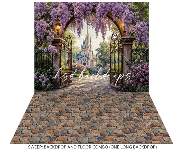 Wisteria Castle Gate – Fairytale Princess Photography Backdrop