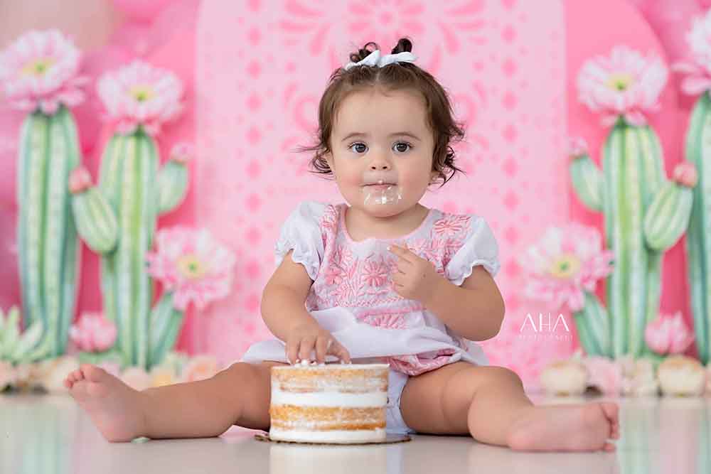 Cactus Cutie – Pink Fiesta Birthday Photography Backdrop