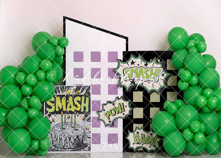 Superhero Smash City – Cake Smash Photography Backdrop