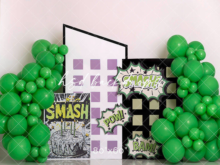 Superhero Smash City – Cake Smash Photography Backdrop