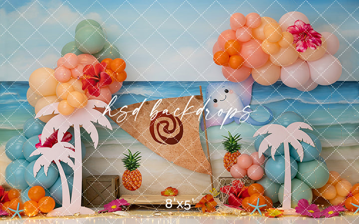 Tropical Island Adventure – Beach Party Photography Backdrop