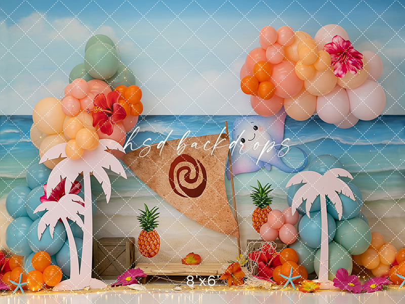 Tropical Island Adventure – Beach Party Photography Backdrop