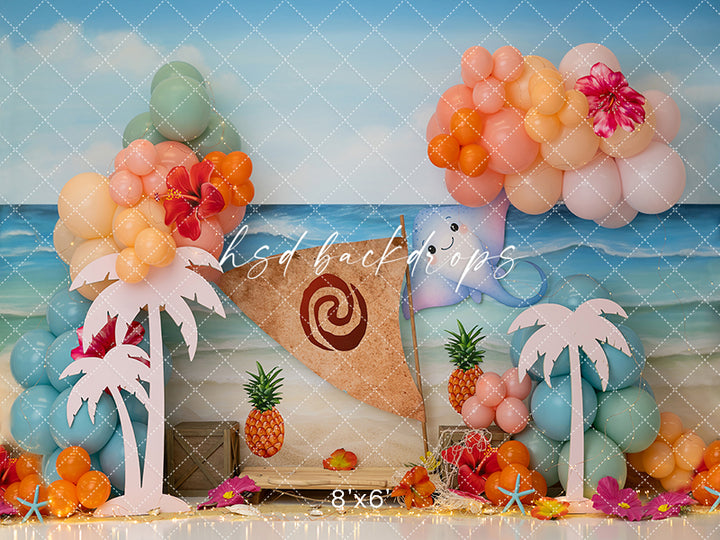 Tropical Island Adventure – Beach Party Photography Backdrop