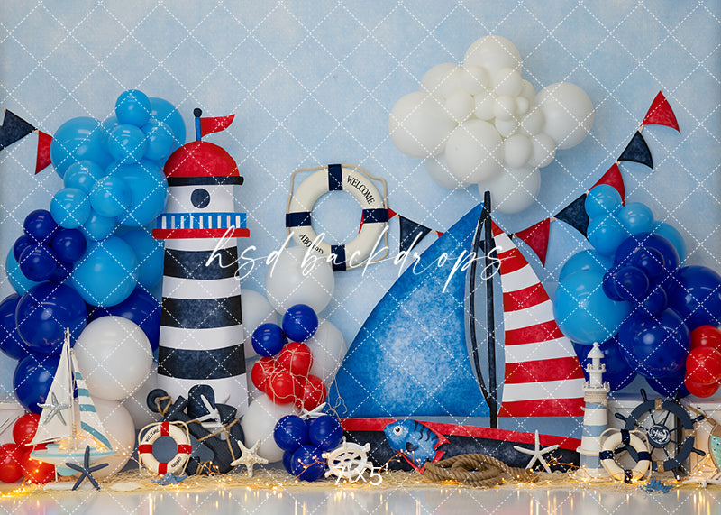 Anchors Away – Nautical Beach House Photography Backdrop