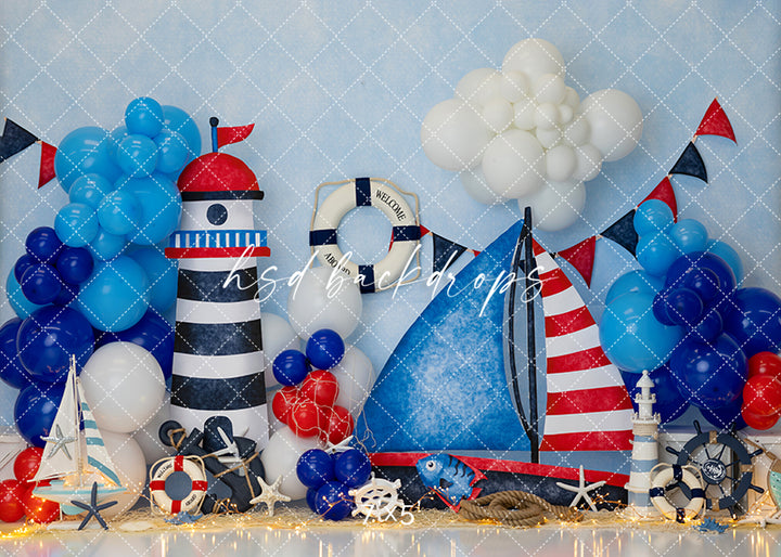 Anchors Away – Nautical Beach House Photography Backdrop