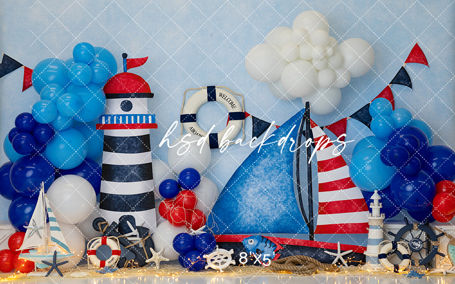Anchors Away – Nautical Beach House Photography Backdrop