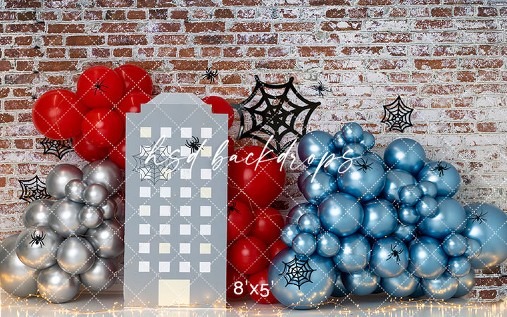 Web of Fun – Superhero Cityscape Photography Backdrop