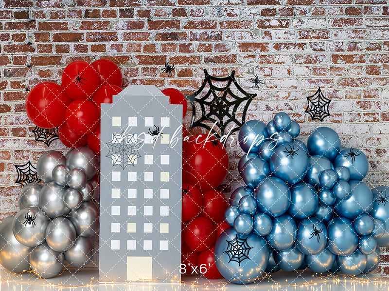 Web of Fun – Superhero Cityscape Photography Backdrop