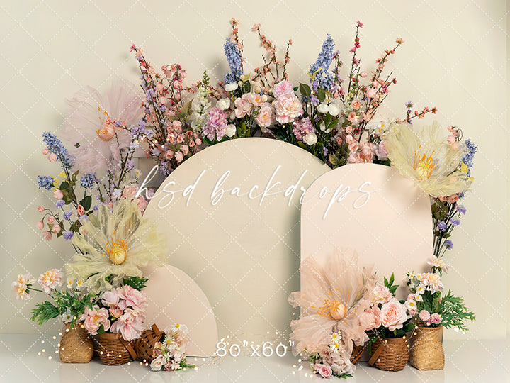 Whispering Blooms Spring Floral Arch