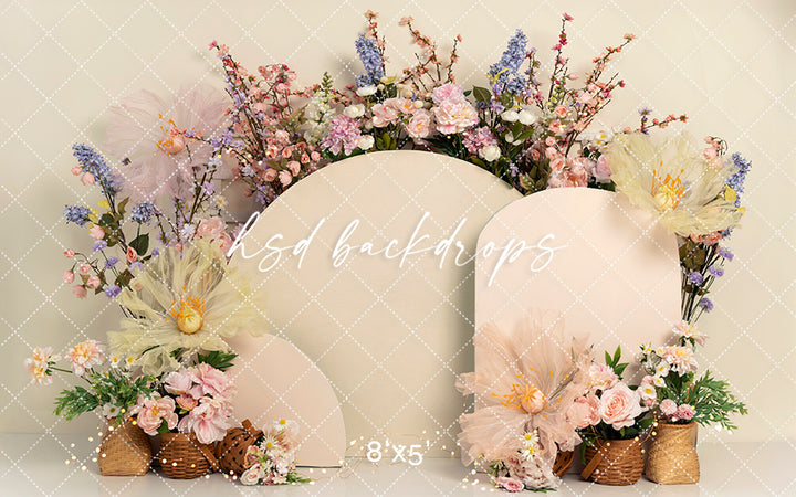 Whispering Blooms Spring Floral Arch