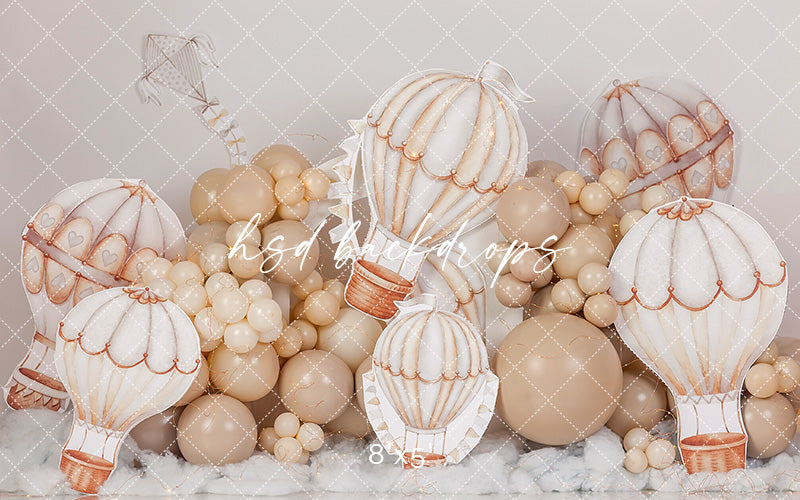 Up, Up & Away – Hot Air Balloon Photo Background