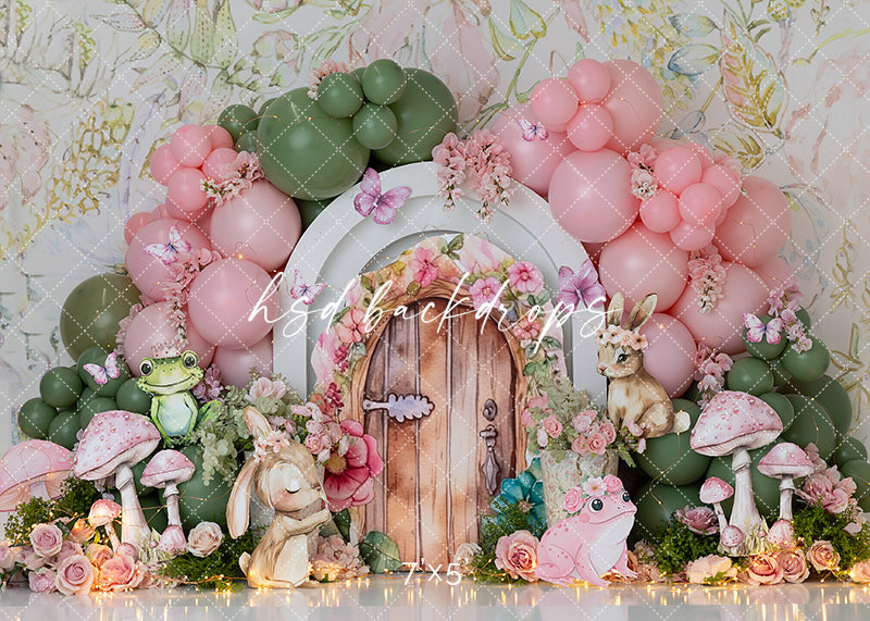 Enchanted Fairy Garden Scape – Woodland Photo Backdrop