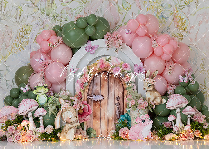 Enchanted Fairy Garden Scape – Woodland Photo Backdrop