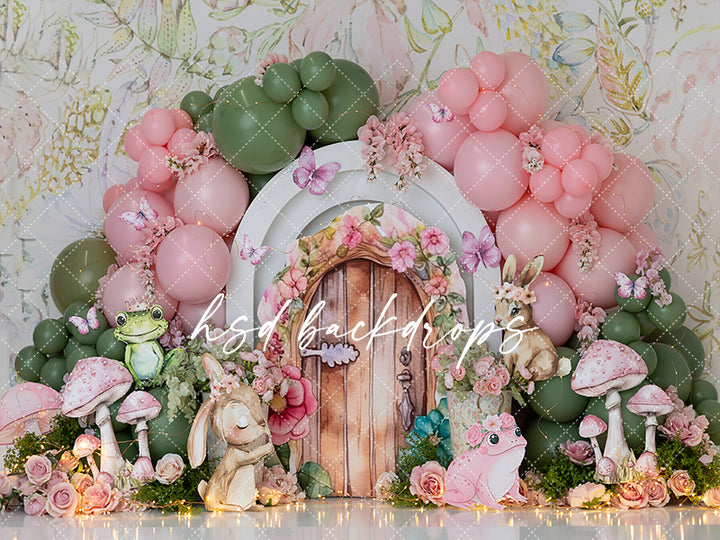 Enchanted Fairy Garden Scape – Woodland Photo Backdrop