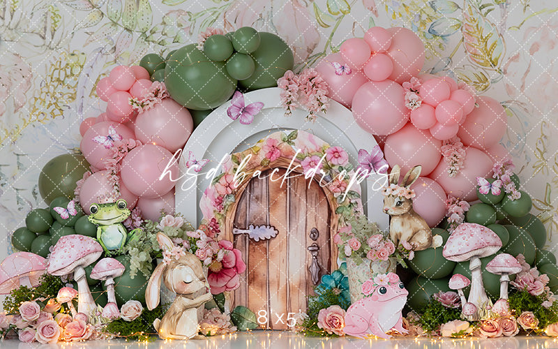 Enchanted Fairy Garden Scape – Woodland Photo Backdrop