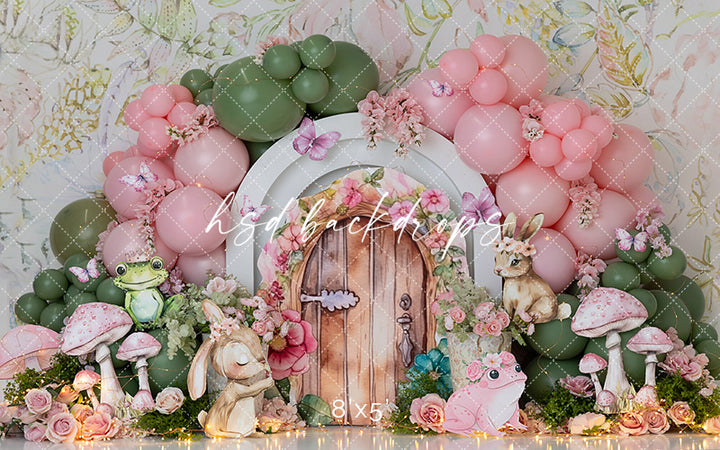 Enchanted Fairy Garden Scape – Woodland Photo Backdrop