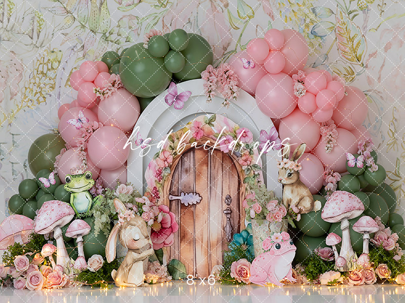 Enchanted Fairy Garden Scape – Woodland Photo Backdrop