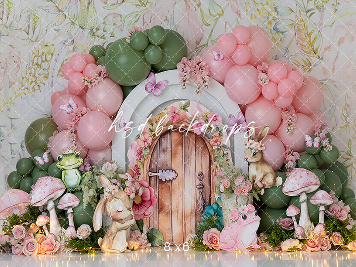 Enchanted Fairy Garden Scape – Woodland Photo Backdrop
