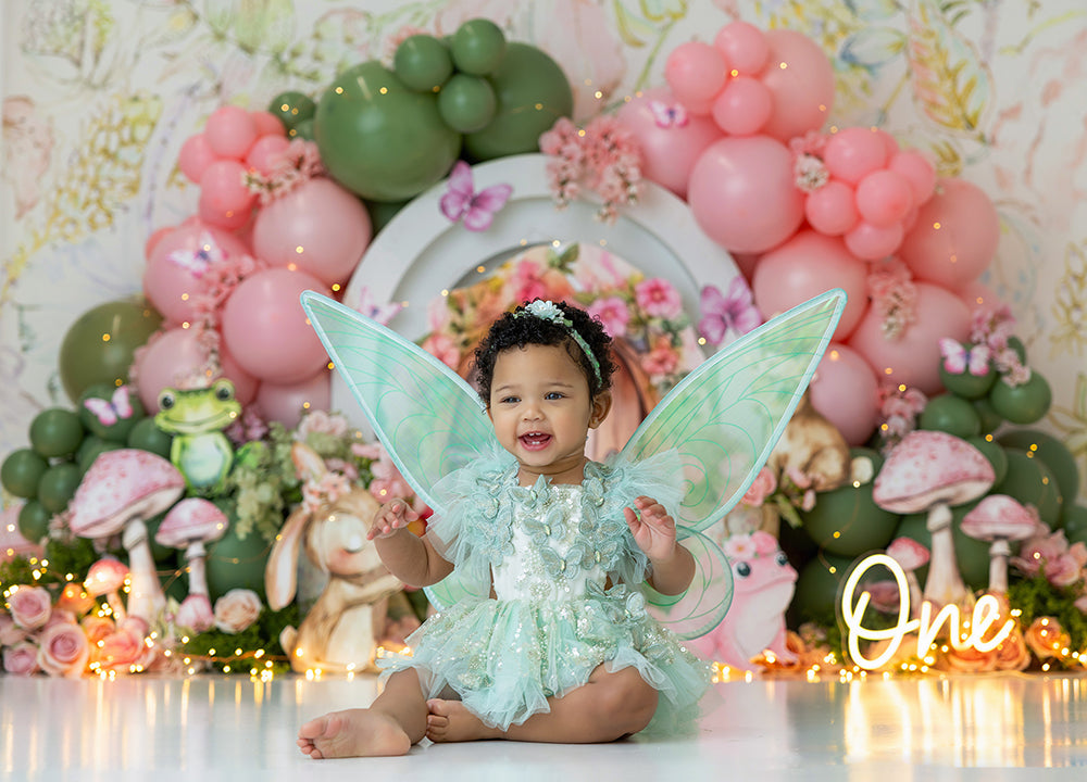 Enchanted Fairy Garden Scape – Woodland Photo Backdrop