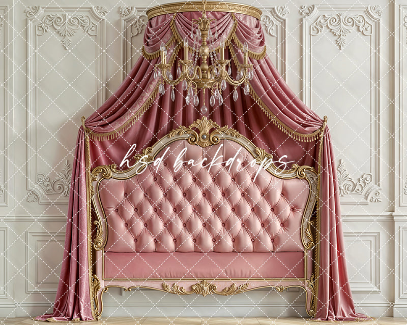 Royal Rose Canopy – Princess Headboard Backdrop