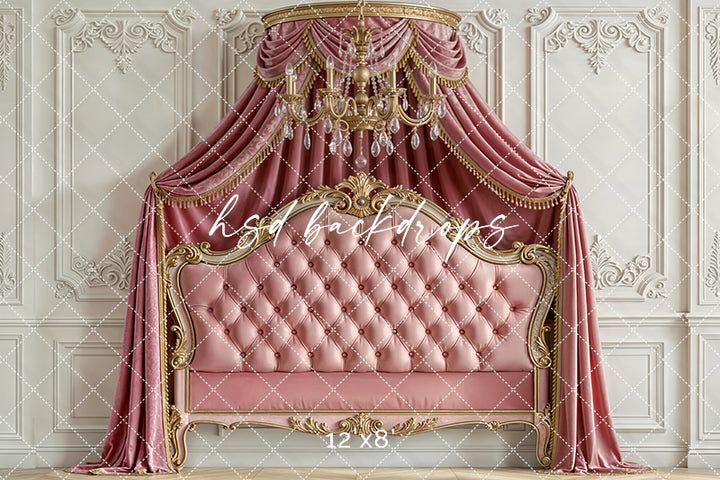 Royal Rose Canopy – Princess Headboard Backdrop