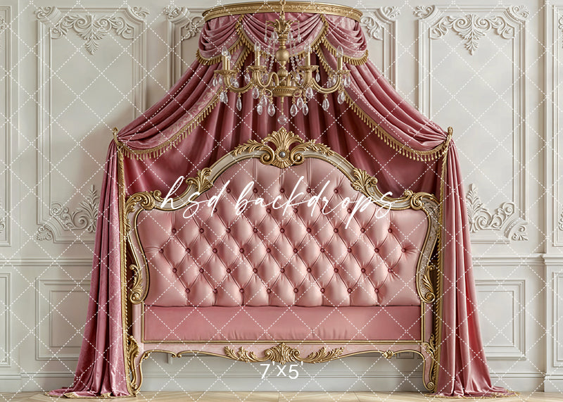Royal Rose Canopy – Princess Headboard Backdrop