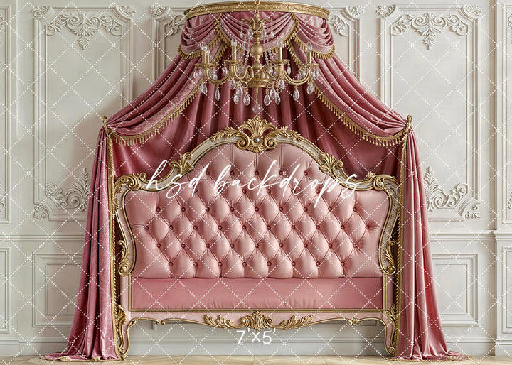Royal Rose Canopy – Princess Headboard Backdrop