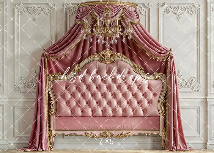 Royal Rose Canopy – Princess Headboard Backdrop