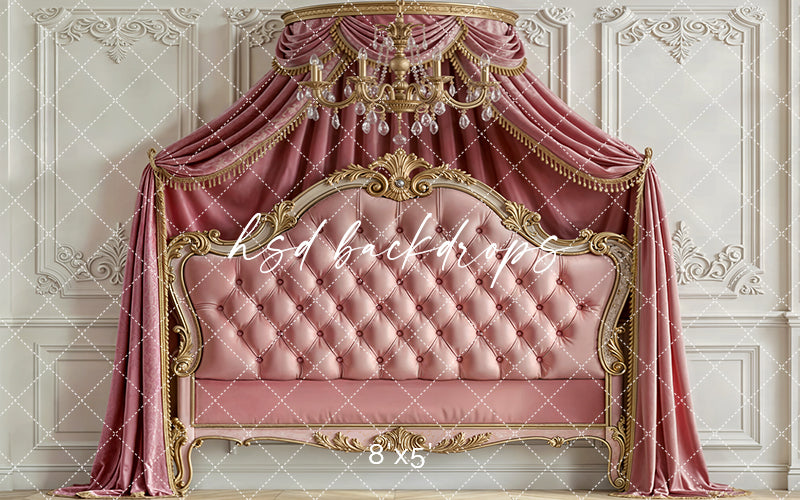 Royal Rose Canopy – Princess Headboard Backdrop