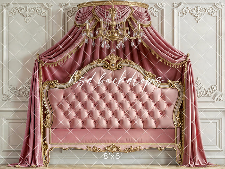 Royal Rose Canopy – Princess Headboard Backdrop