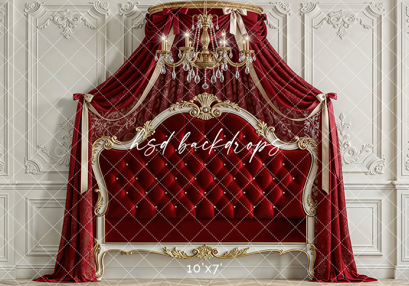 Scarlet Regal Canopy – Luxe Princess Room Backdrop