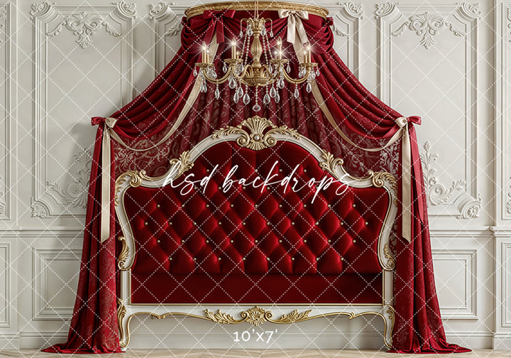 Scarlet Regal Canopy – Luxe Princess Room Backdrop