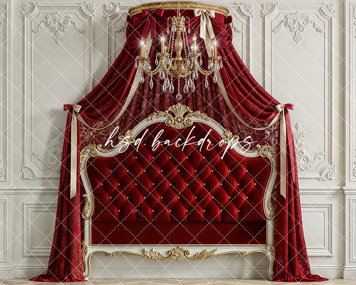 Scarlet Regal Canopy – Luxe Princess Room Backdrop