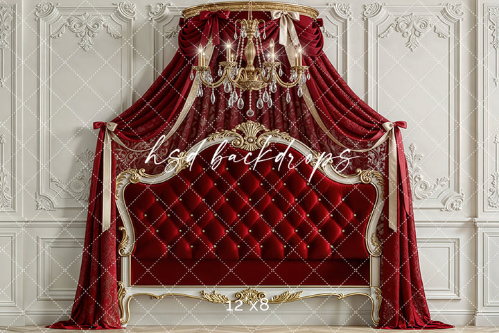 Scarlet Regal Canopy – Luxe Princess Room Backdrop