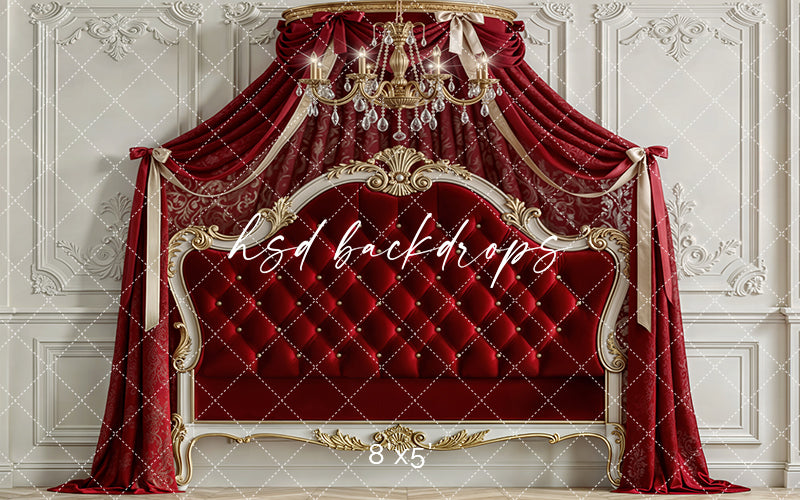 Scarlet Regal Canopy – Luxe Princess Room Backdrop