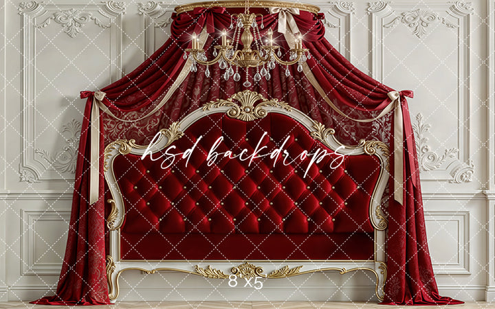 Scarlet Regal Canopy – Luxe Princess Room Backdrop