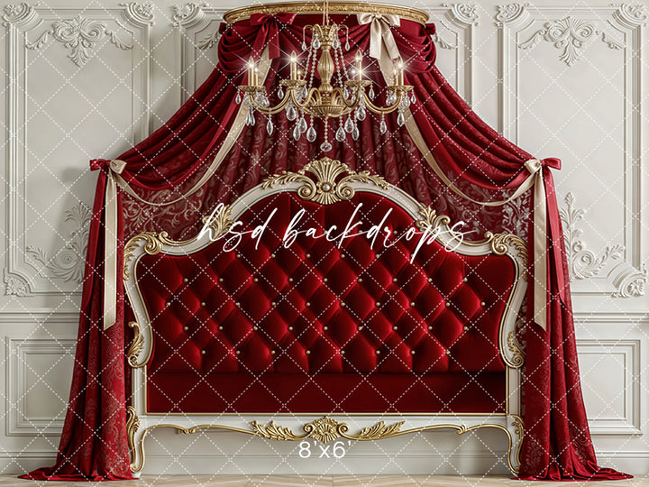 Scarlet Regal Canopy – Luxe Princess Room Backdrop