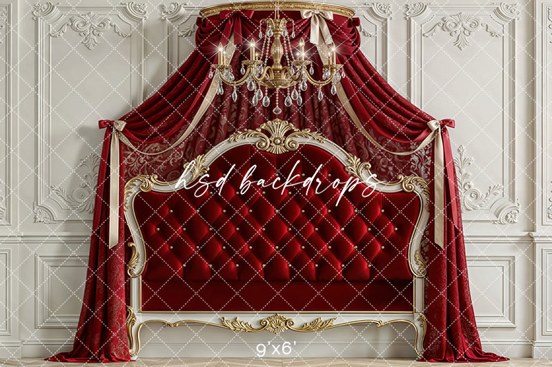 Scarlet Regal Canopy – Luxe Princess Room Backdrop