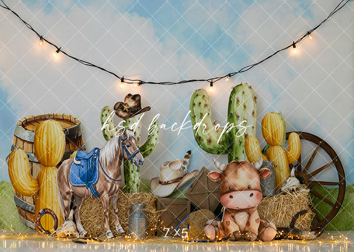 Desert Cowboy Dreams – Western Birthday Backdrop