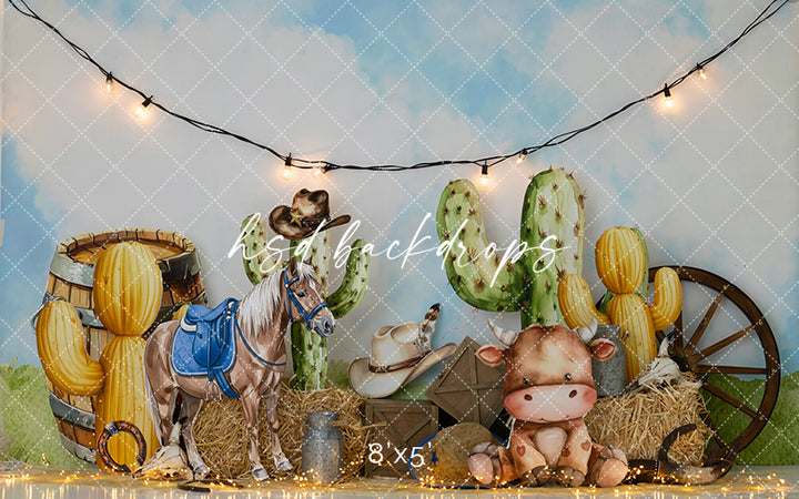 Desert Cowboy Dreams – Western Birthday Backdrop